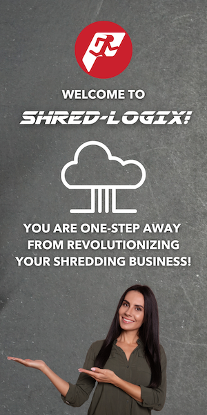 Shred logix login page ad